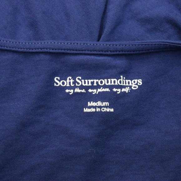 SOFT SURROUNDINGS Scoop Neck Tunic Top MEDIUM - Picture 4 of 5